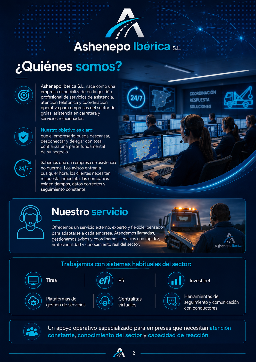 Equipo especializado de Ashenepo Ibérica